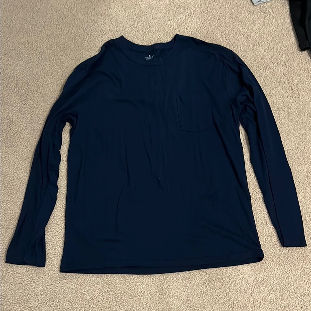Men's Navy Long Sleeve Shirt